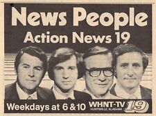 1978 WHNT HUNTSVILLE,ALABAMA TV NEWS AD ~ H.D. BAGLEY ~  BILL MARKHAM ? picture