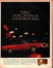 1968 FORD MOTOR COMPANY Torino More Car Than 16 Higher Rivals Vintage Print Ad picture