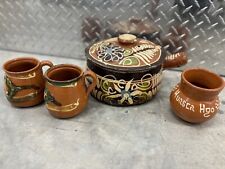 Vintage Mexican Tlaquepaque Pottery Set picture