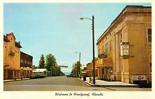 c1950s Wall Street, Rexall Drug, Citizens Bank, Frostproof, Florida Postcard picture