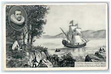 1909 Henry Hudson Half Moon Discovery of Hudson River New York City NY Postcard picture