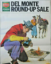 1968 Del Monte Foods Round up sale Argentinian Gaucho original vintage poster  picture