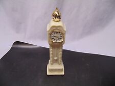 Vintage Avon Fragrance Hours Grandfather clock shape ceramic bottle white 9.5