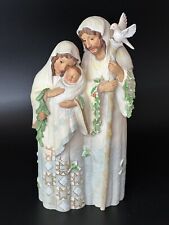Jim Shore 2018 White Woodland Holy Family Pure and Perfect Love 6001413 picture