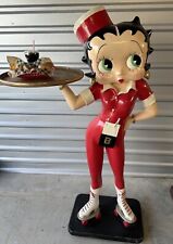 Rare Betty Boop Full Size Statue 5.5 Feet Waitress Skating Will Ship picture