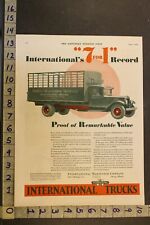 1930INTERNATIONAL HARVESTER MIDWEST MERCH TRANSFER CHICAGO DELIVERY TRUCK ADUI42 picture