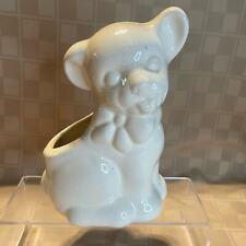 Ceramic Ivory Planter - Vintage - Bear or Dog?   picture