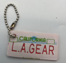 LA Gear Keychain California License Plate 1980s Retro picture