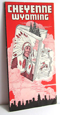 1930s CHEYENNE WYOMING WY., Travel Brochure Photos Map Frontier Days Souvenir picture