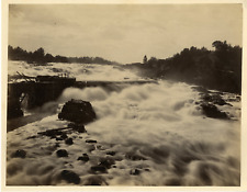 Vintage Niagara Falls Albumen Print 21x27 Albumin Print circa 1890   picture