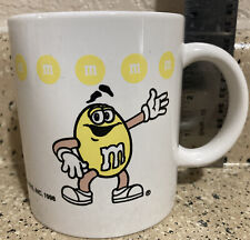 M&Ms Yellow M&M's 1998 Collectible Coffee Mug Mars Inc 3.75