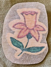Original Vintage 1977 Daffodil Flower Mini Iron On Transfer picture