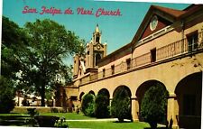 Vintage Postcard- P329. SAN FELIPE DE NERI CHURCH, ALBUQUERQUE . UnPost 1960 picture