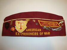 Original  POW - American POW Ex Prisoners of War Hat cap  Badges & Medals - RAR picture