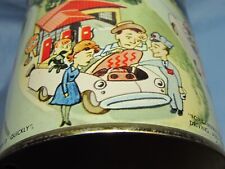 Rare Motor Oil Tin Can 1950s Garage Art Quick Tune-up for Sluggish Engines picture