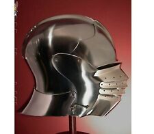 18 Gauge SCA LARP Medieval Bellows Visor Sallet Helmet Replica picture