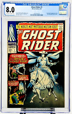 Ghost Rider #1 CGC 8.0 Origin 1st App New Ghost Rider Carter Slade Marvel 1967 picture
