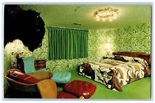 1985 Madonna Inn Buffalo Head in Room 205, San Luis Obispo CA Postcard picture