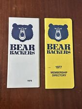 University of California CAL Bear Backers Membership Directory 1977 and 1978 picture