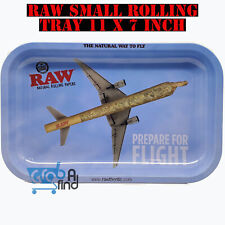 RAW Small Rolling Tray - Prepare for Flight - 11x7 Inch -  Authentic Raw Product picture