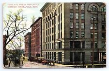 Postcard First Ave North Wholesale District Minneapolis Minnesota MN c.1916 picture