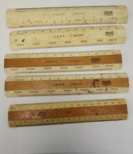 Lot Of 5 Engineering / Drafting Rulers picture