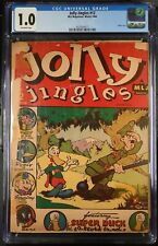 Jolly Jingles #12 CGC Fair 1.0 Off White Very Scarce WWII Era Hitler Cover picture