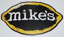Mike's Hard Lemonade Sign Corrugated Cardboard Double Sided 18” X 11.5” NICE NOS picture