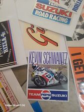 Vtg Kevin Schwantz Team Pepse Suzuki Grand Prix Motorcycle Racing Sticker Decal picture