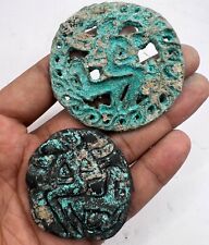 Rare Ancient Old Islamic Era Bronze Stamped With A Lady Figure Engraved picture