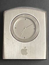 VINTAGE & RARE Apple employees edition stainless steel Travel Desk Clock 2004 picture