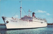 Bahama Star Cruise Ship Miami to Bahamas Eastern Steamship Vintage Postcard picture