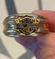 10K Yellow Gold Harley Davidson Ring  Band Size:10 Motor Cycles picture