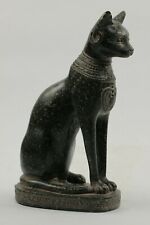 Ancient Egyptian Cat Bastet goddess of protection with the scarab and HORUS Eye picture
