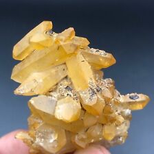 151 Cts Yellow Quartz Crystal Cluster Specimen from Afghanistan. picture