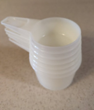 Vintage 1970's Tupperware Sheer White Nesting Measuring Cups- set of 6 picture
