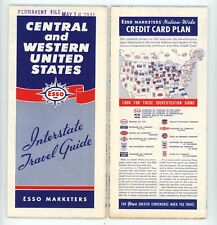 Vintage 1941 Central & Western United States Road Map – Esso Marketers picture