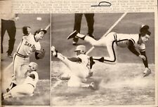 LG23 1973 AP Wire Photo HOUSTON ASTROS BOB WATSON UPENDS SD PADRES DAVE ROBERTS picture
