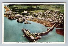 Petersburg AK-Alaska, Aerial View Of City, Antique, Souvenir Vintage Postcard picture