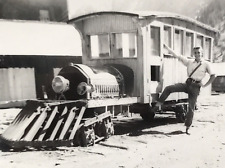 VTG 1950s Silverton Northern Railroad Locomotive Train B&W Photograph Colorado picture