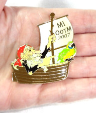 RARE 2007 OOTM Odyssey of The Mind MI Michigan Sailor Boat Parrot Plano Pin Co picture