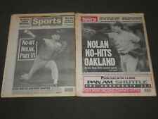 1990 JUNE 12 NY POST & DAILY NEWS NEWSPAPER LOT OF 2 - NOLAN RYAN - NP 2533 picture