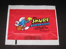 SMURFS (Supercards) © 1982 Topps Wax Card Wrapper picture