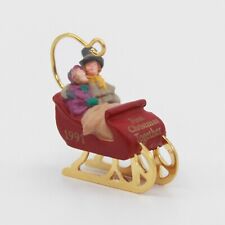Our First Christmas Together 1991 Sleigh - Hallmark Keepsake Miniature Ornament picture