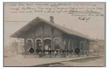 RPPC Railroad Station Depot CARNEGIE PA Allegheny County Real Photo Postcard picture