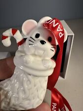 2023 Pandora Mouse Ornament Stocking Candy Cane Heavy No Charm picture