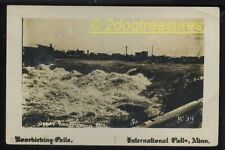 Rppc Koochiching International Falls Mn Minnesota Suspension Bridge Town Vu 1910 picture