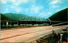 Postcard New Bridge At Montgomery West Virginia Vintage Unposted picture