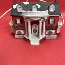 1993 Red Brick Colonial Lighted HouseLemax Dickensvale Collection Vintage  picture