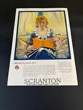 SCRANTON LACE CO. - FILET NETS AND LACE CURTAINS ( 1920'S ) - VINTAGE PRINT AD picture